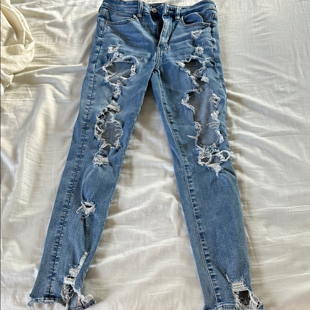 American Eagle ripped jeans